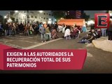 Damnificados del 19S bloquean calzada San Antonio Abad