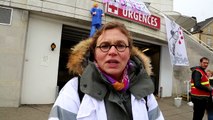 La responsable de l'intersyndicale de l'hôpital de Pontarlier présente les motifs de la grève des urgences