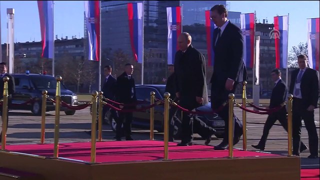 Rusya Devlet Başkanı Putin Sırbistan'da - Karşılama töreni - BELGRAD