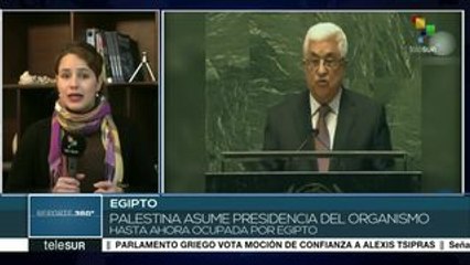 Palestina ha asumido la presidencia del G77 más China