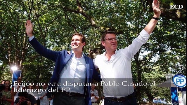 Feijóo no va a disputar a Pablo Casado el liderazgo del PP