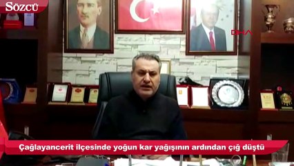 Kahramanmaraş’ta çığ düştü