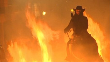 اسب و آتش در جشنواره روشنایی اسپانیا