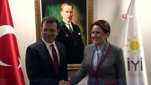 Ekrem İmamoğlu’ndan Meral Akşener’e ziyaret