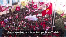 En Tunisie, grève massive du secteur public (2)