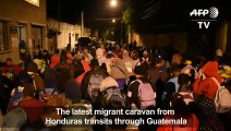 Hundreds of migrants exit Guatemalan capital towards Mexico