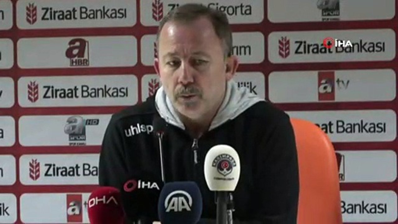 Sergen Yalçın: ”Müsabakada öteki tura geçebiliriz diye düşünüyorum”