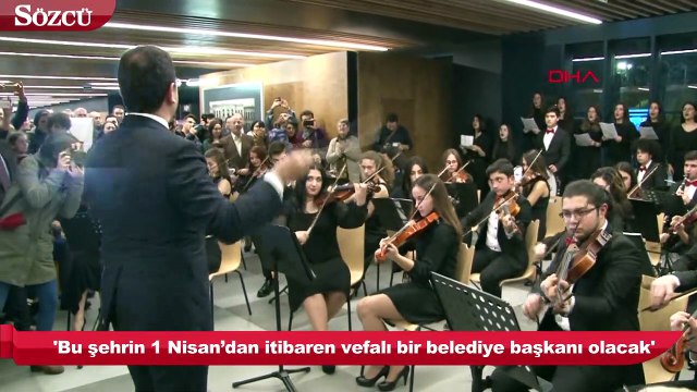 İmamoğlu: Bu şehrin 1 Nisan’dan itibaren vefalı bir belediye başkanı olacak