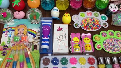 MIXING RANDOM THINGS INTO HOMEMADE SLIME || SLIME SMOOTHIE || MOST SATISFYING SLIME WITH ARTBEADS