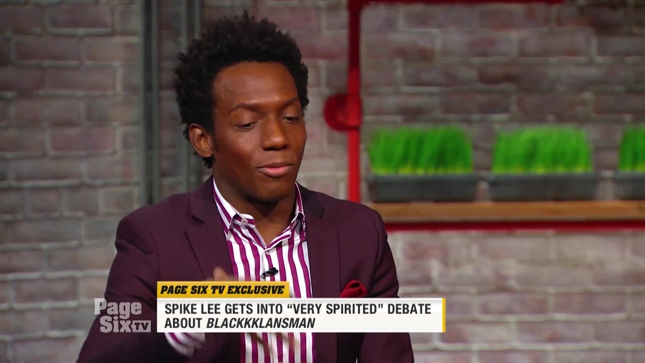 .@carlosgreer and #SpikeLee got into a "very spirited" conversation about @BlacKkKlansman, and we have the inside scoop! It's only on #PageSixTV!