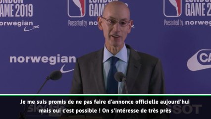 NBA - Adam Silver confirme que la NBA pourrait venir à Paris l'an prochain !