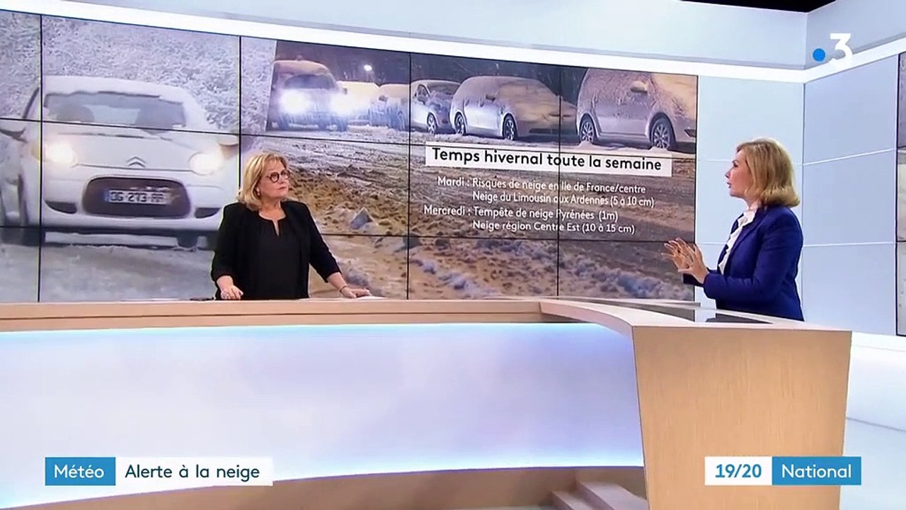 Un à 5 cm en Ile-de-France, 5 à 10 cm du Limousin aux Ardennes... Où va tomber la neige mardi et mercredi ?