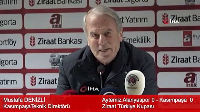 Aytemiz Alanyaspor Kasımpaşa Maçının ardından