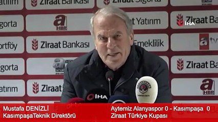 Aytemiz Alanyaspor Kasımpaşa Maçının ardından