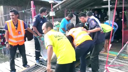 Rescued Fifty-stone man From His House