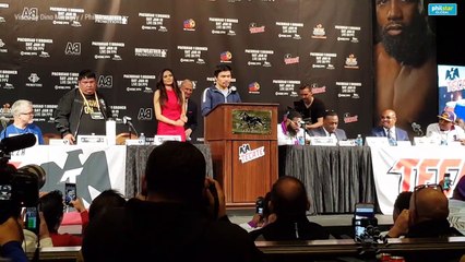 Manny Pacquiao's speech at the final presser