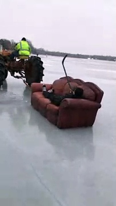 Ice Skating on a Comfy Couch