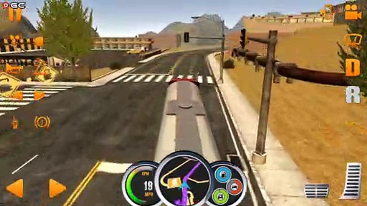 Truck Simulator USA "Red Big Truck" - MAP Chicago Cargo Gasoline - Android Gameplay FHD #2