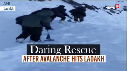 Daring Rescue After Avalanche Hits Ladakh