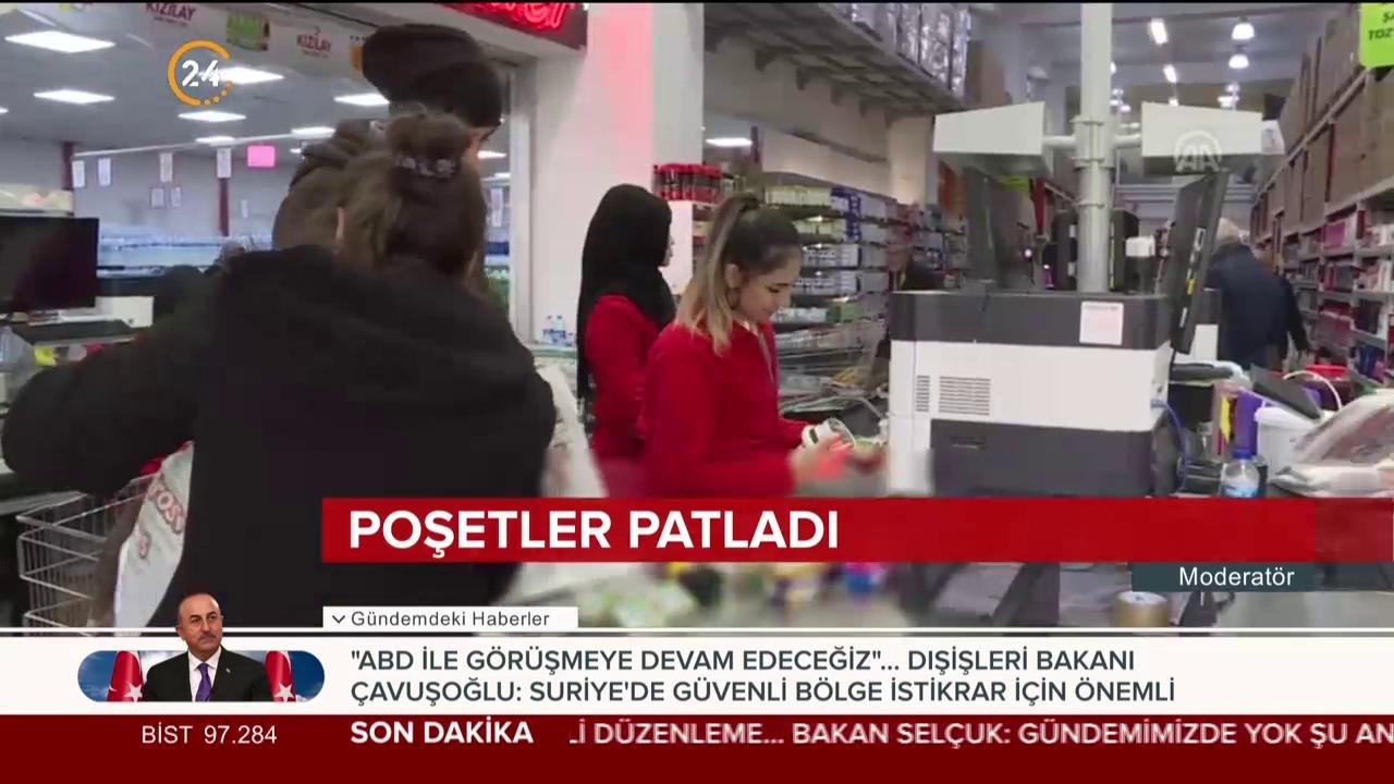 Poşetler patladı