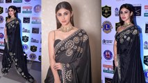 Mouni Roy dazzled in a Black Sari at 25th Sol Lions Gold Awards 2019 | Boldsky