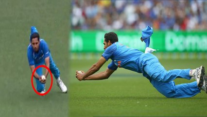 பூவனேஷ் குமார் பிடித்த அசத்தலான கேட்ச்- வீடியோ