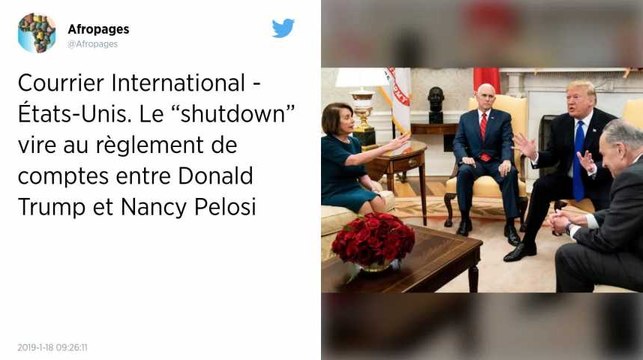 Etats-Unis. Trump et Pelosi à couteaux tirés autour du shutdown