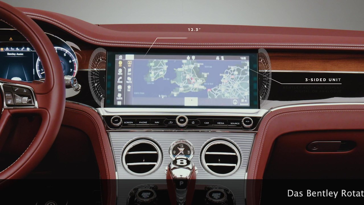 Der Bentley Continental GT Convertible - Das Bentley Rotating Display