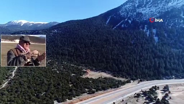 Buz Tutan Avlan Gölü Havadan Görüntülendi