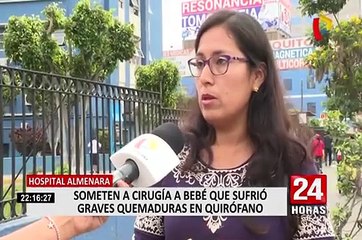 Bebé que sufrió quemaduras en quirófano no perdería la visión