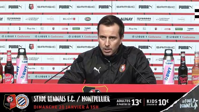 J21. Stade Rennais F.C. / Montpellier : conférence de presse