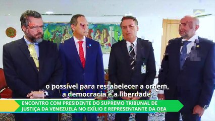 Bolsonaro promete ‘fazer tudo’ pela Venezuela