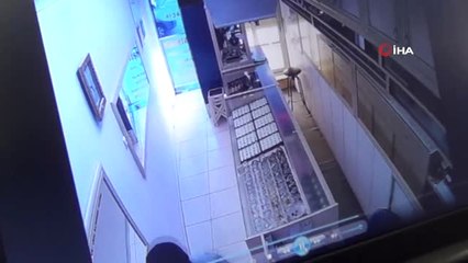 Sandıklı'da Kuyumcu Soygunu Girişimi Kamerada