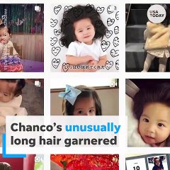 Baby's insanely long hair snags her Pantene model gig