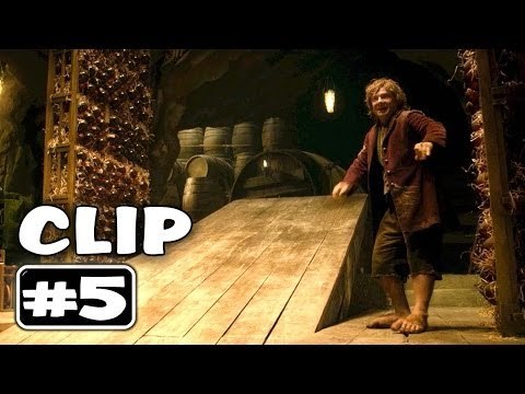 Dwarves and Barrels THE HOBBIT 2 The Desolation of Smaug Movie Clip # 5