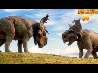 "HeadButting" WALKING WITH DINOSAURS Movie Clip # 3