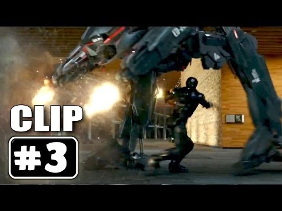 "ROBOCOP Fights ED 209 Machines" ROBOCOP Movie Clip # 3