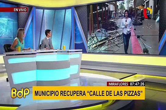 Miraflores: continúa trabajos de remodelación en Calle de las Pizzas