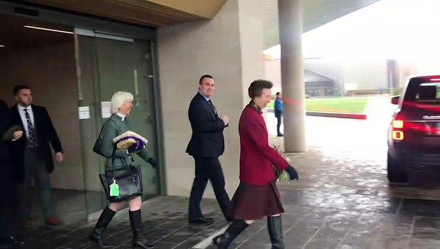 Princess Anne asked about Prince Philip following car crash