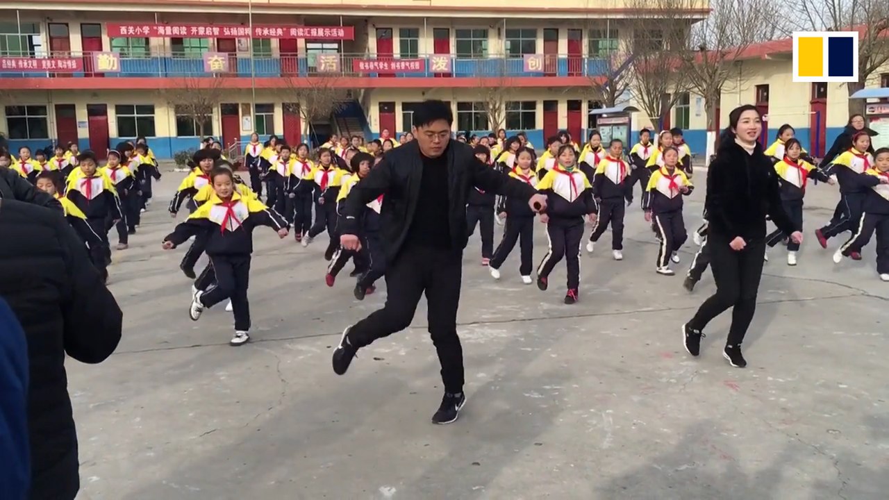 Dancing with school principal