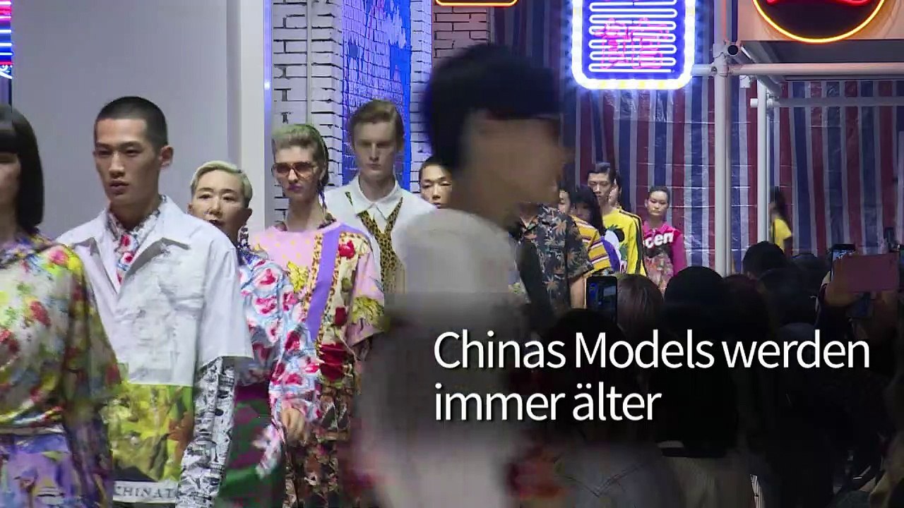 Senioren-Models erobern Chinas Laufstege