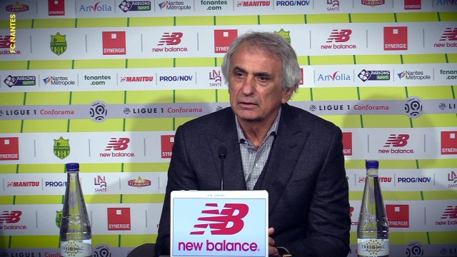 Vahid Halilhodzic avant FC Nantes - Angers SCO