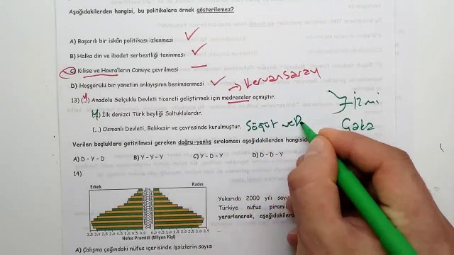 7. Sınıf SOSYAL BİLGİLER 1. Dönem 2. Yazılı Soruları ve Çözümü (%99 Çıkabilir )