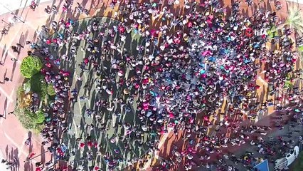 Antalya'da Kartopu İzdihamı Havadan Görüntülendi