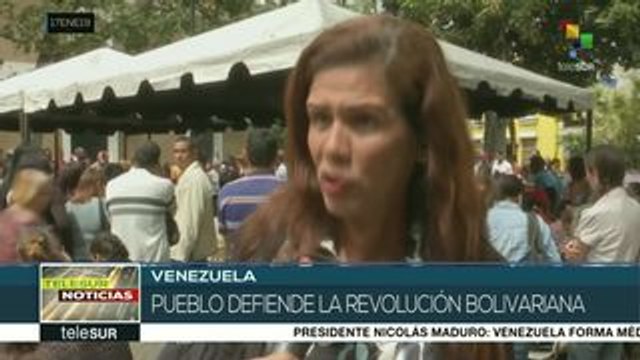 Pueblo venezolano ratifica su respaldo al presidente Nicolás Maduro