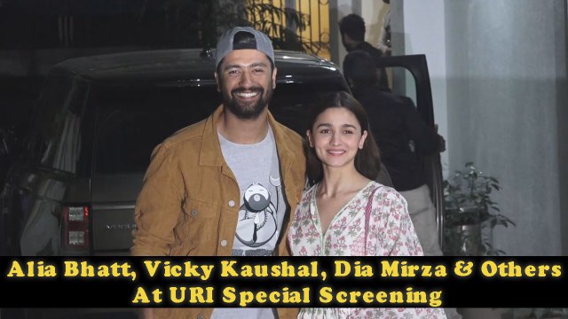 Alia Bhatt, Vicky Kaushal, Dia Mirza & Others At Uri Special Screening | Filmibeat