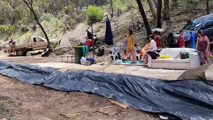 Homemade Ramp Sends Family Flying High