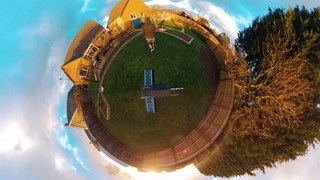 Stunning sunset time lapse captured in 360 degrees