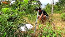 Primitive Technology Awesome Quick Python Trap Using Plastic Basket That Work 100% By Smart Boys