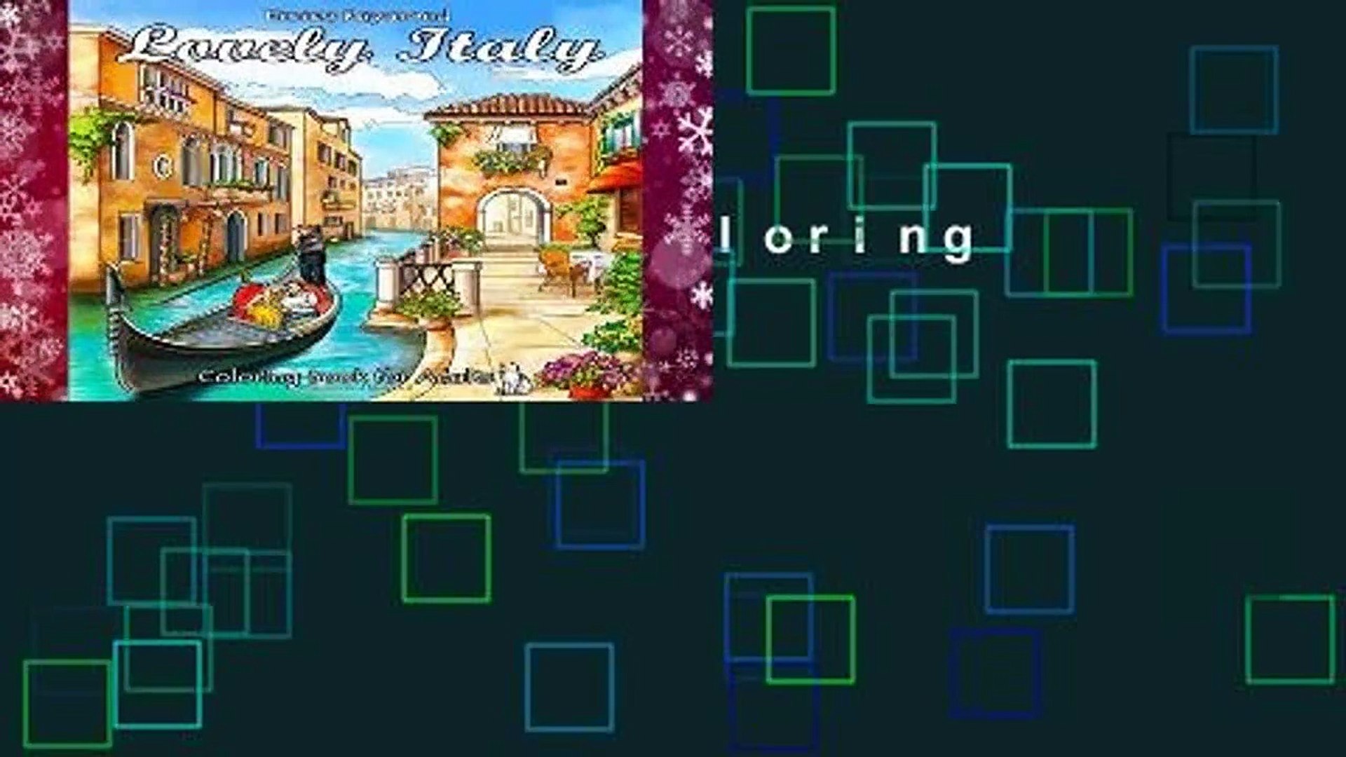 Download Lovely Italy Coloring Book For Adults Video Dailymotion